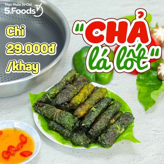 CHẢ LÁ LỐT THƠM LỪNG LÔI CUỐN - CHỈ 29.000Đ/KHAY