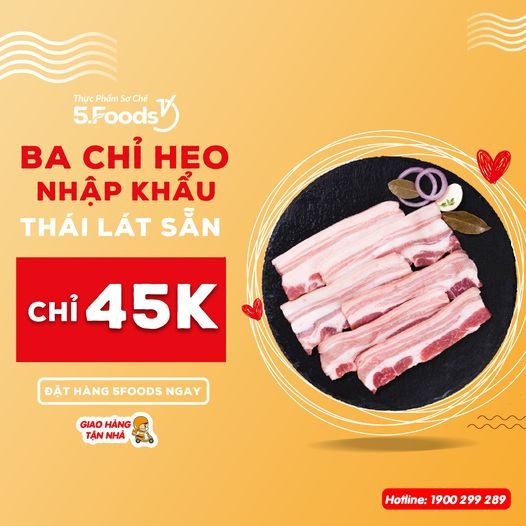 BA CHỈ HEO NHẬP KHẨU THÁI LÁT - CHỈ 45K