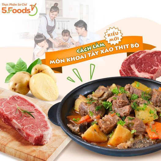 CÁCH LÀM MÓN KHOAI TÂY XÀO THỊT BÒ KIỂU MỚI