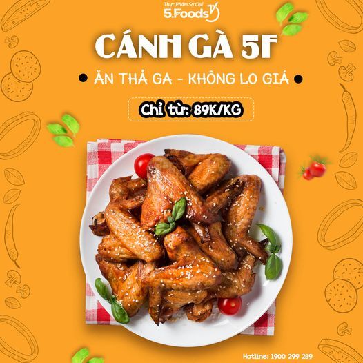CÁNH GÀ 5F - ĂN THẢ GA, KHÔNG LO GIÁ