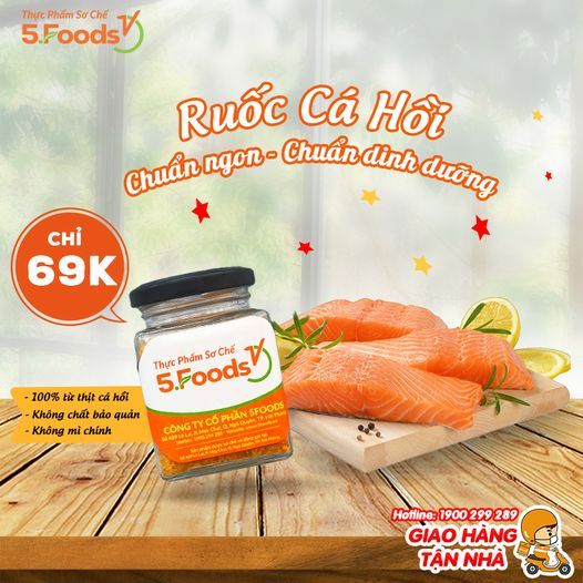 RUỐC CÁ HỒI 5FOODS - TIỆN LỢI CHO CẢ GIA ĐÌNH