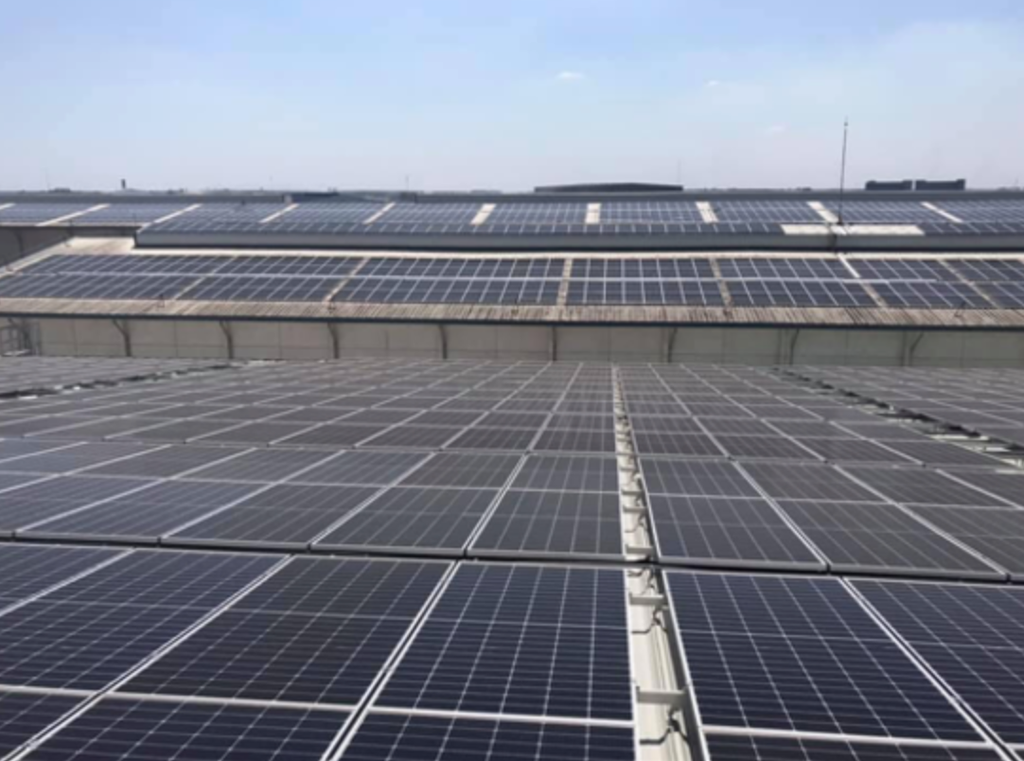 Điện mặt trời áp mái nhà máy Công ty Hữu Hạn Cơ khí Động Lực Toàn Cầu