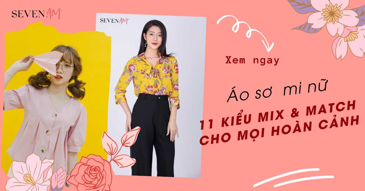 11kiểu mix and match áo sơ mi nữ