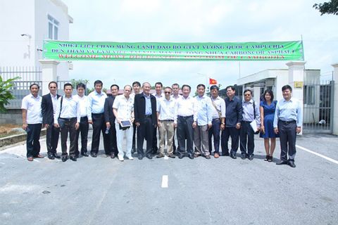 Bộ GTVT vương quốc Campuchia sang thăm và làm việc với công ty cổ phần Carbon Việt Nam