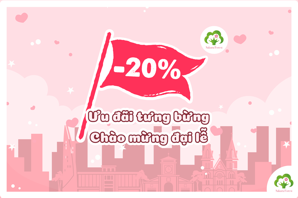 ƯU ĐÃI TƯNG BỪNG, CHÀO MỪNG ĐẠI LỄ️ - GIẢM ĐẾN 20% GIÁ TRỊ SẢN PHẨM
