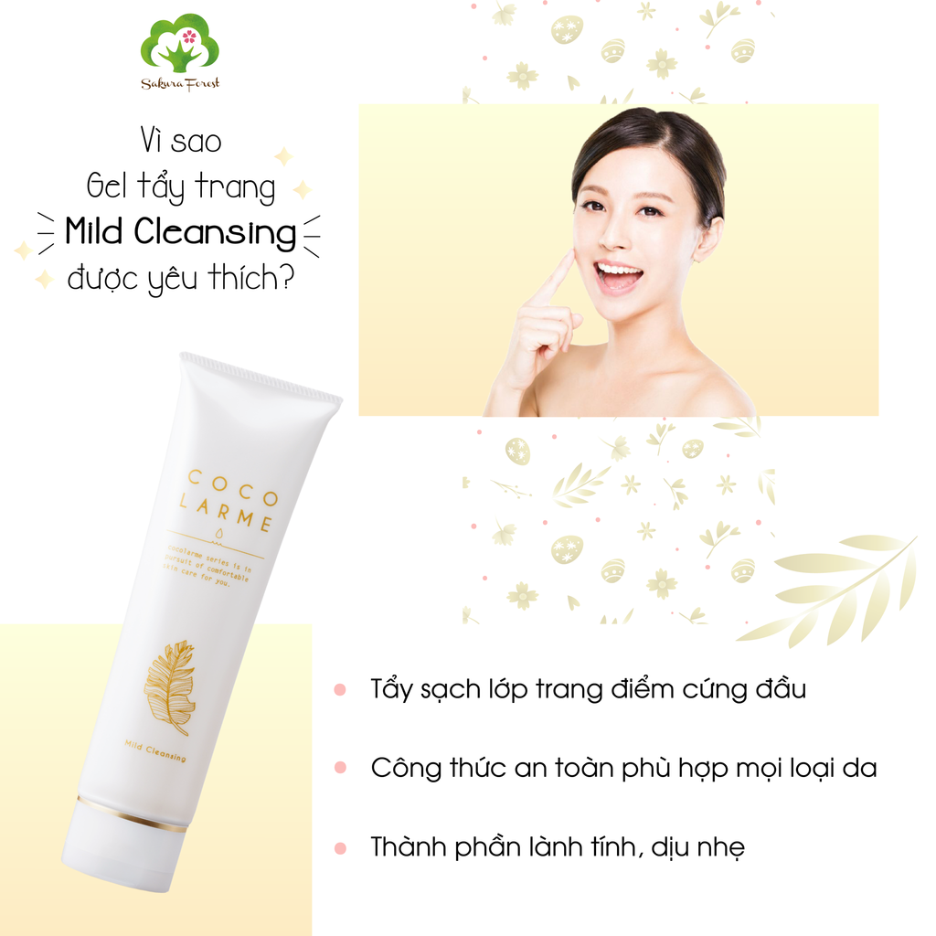 Gel tẩy trang gốc thực vật từ Nhật Bản - Da sạch mướt, mềm mịn, thông thoáng
