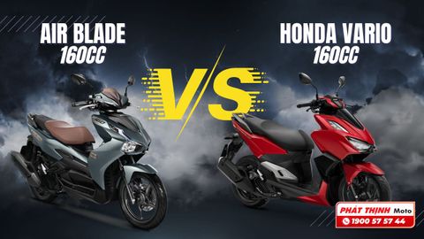 So sánh tổng quan về mẫu xe Honda Vario và Air Blade - cùng khối động cơ 160cc