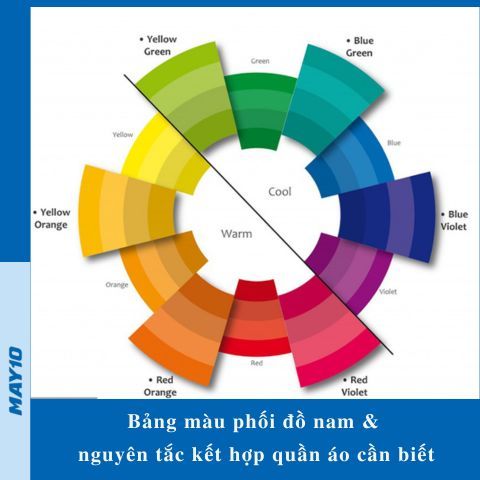 Bảng màu phối đồ nam và nguyên tắc kết hợp quần áo cần biết