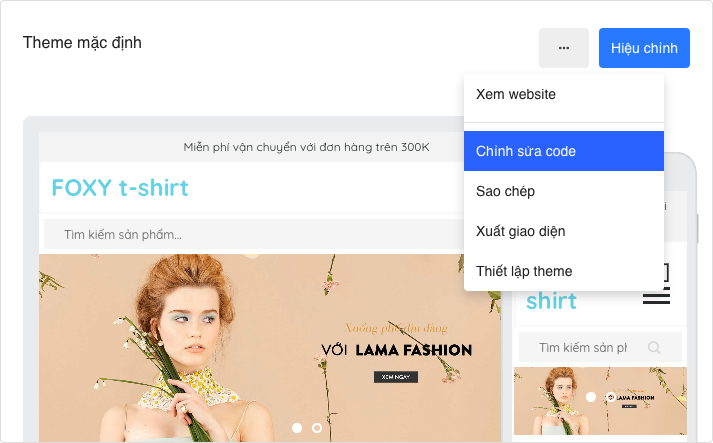 Hướng dẫn chỉnh sửa giao diện Haravan