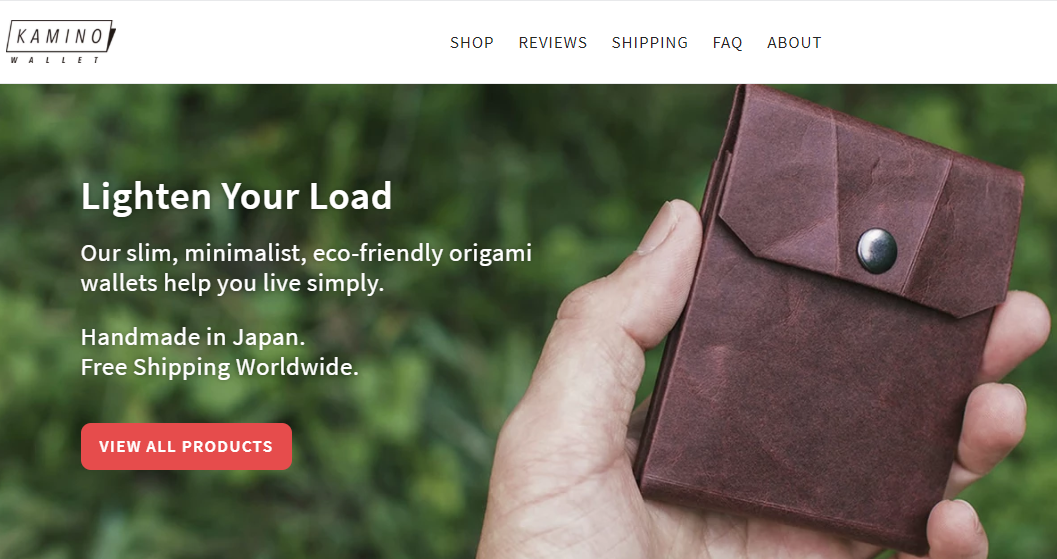 Kamino Wallet - Bán ví giấy xuyên quốc gia từ một cửa hàng nông thôn