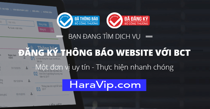 Đăng ký website bộ công thương