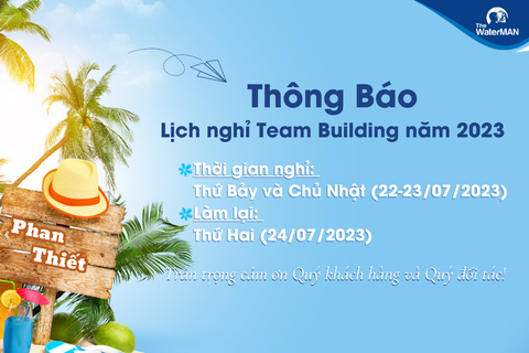 Thông báo tạm nghỉ 2 ngày do tổ chức hoạt động Team Building 2023