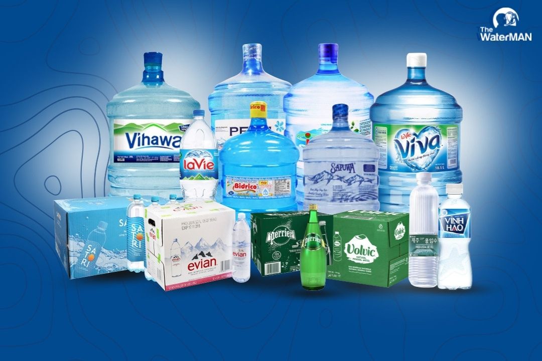 The Water MAN phân phối nhiều thương hiệu nước uống hàng đầu: PETAL, Vihawa, Lavie Viva, Bdrico, Satori...