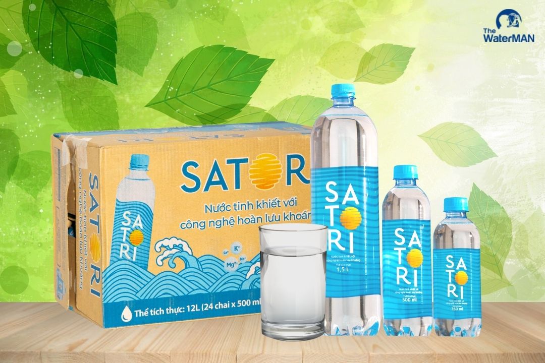 Satori là thương hiệu nước đóng chai có thiết kế chai cực kì ấn tượng