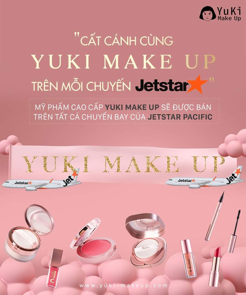 CẤT CÁNH CÙNG YUKI MAKEUP TRÊN MỖI CHUYẾN JETSTAR