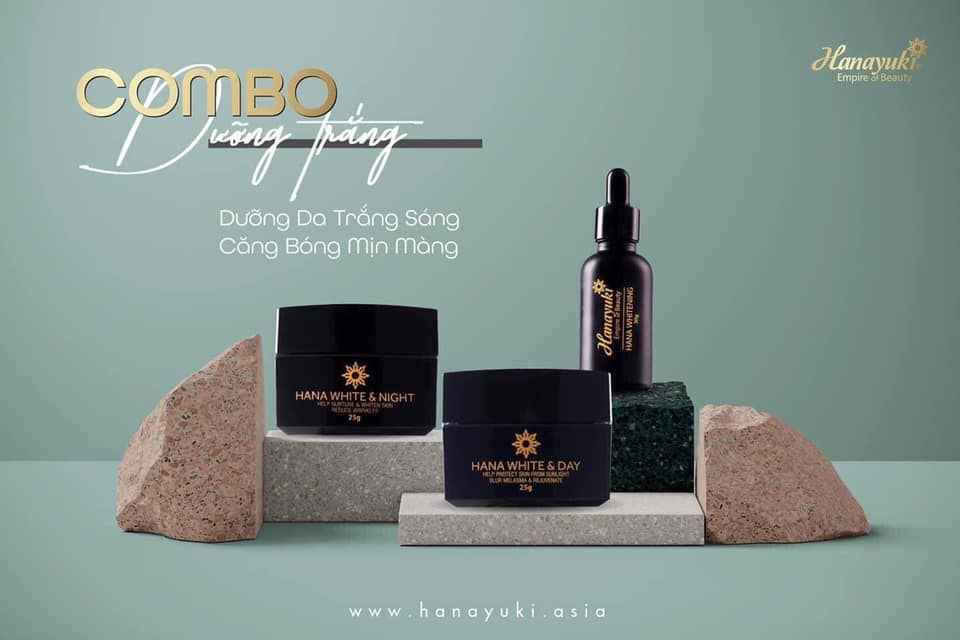 BỘ 3 QUYỀN LỰC HANAYUKI CHO LÀN DA TRẮNG MỊN