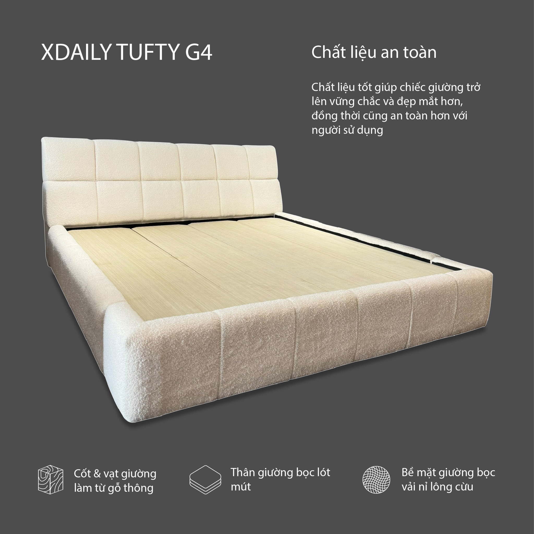 GIƯỜNG NGỦ XDAILY - TUFTY BED