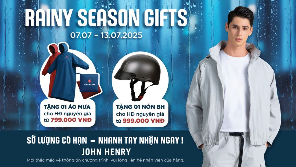 RAINY SEASON GIFTS | MƯA TO, CÓ JOHN HENRY LO!