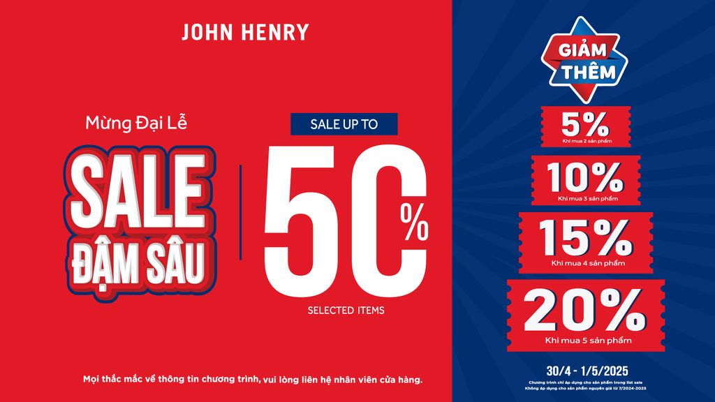 SALE TO ĐÓN LỄ – MUA CÀNG NHIỀU, GIẢM CÀNG SÂU