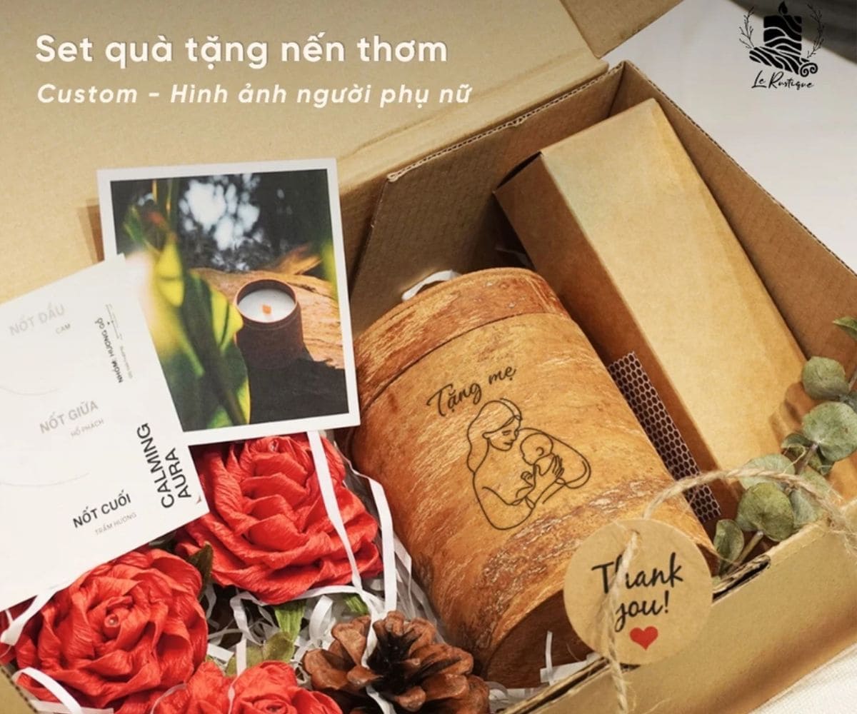 Set quà tặng nến thơm Custom đặc biệt