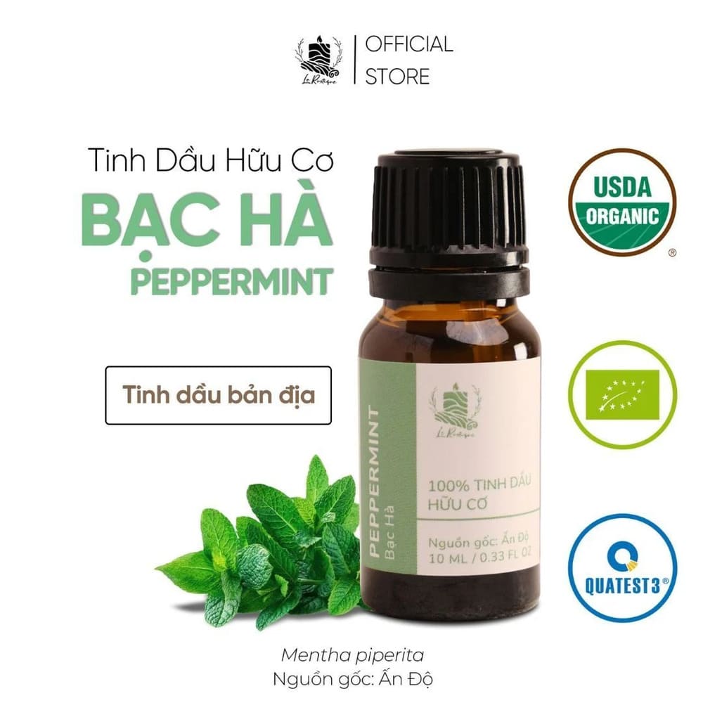 Tinh dầu hữu cơ Bạc Hà