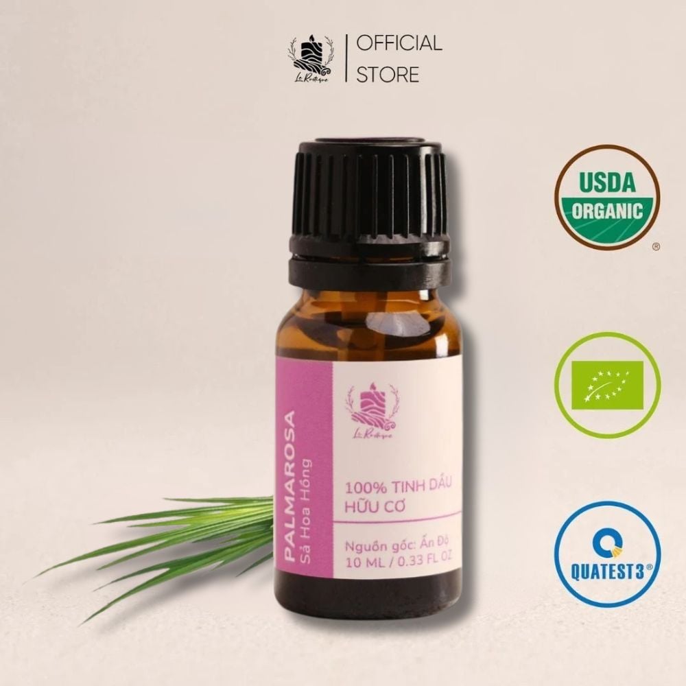 Tinh dầu hữu cơ Sả Hoa Hồng
