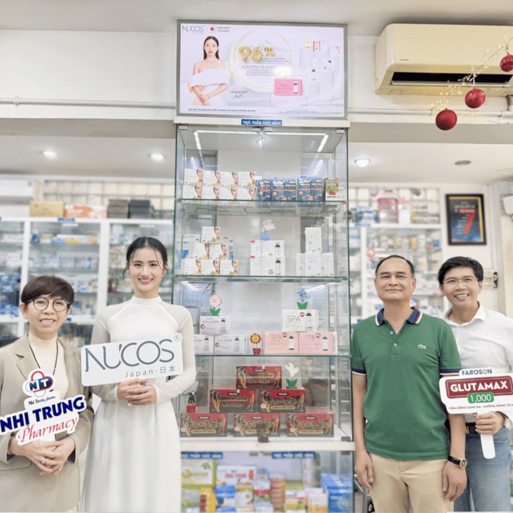 HOA HẬU Ý NHI ĐỒNG HÀNH CÙNG GLUTAMAX ĐẾN THĂM NHÀ THUỐC NHỊ TRƯNG