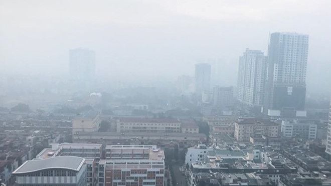 Ô nhiễm không khí tại Hà Nội sáng nay ở mức nguy hại