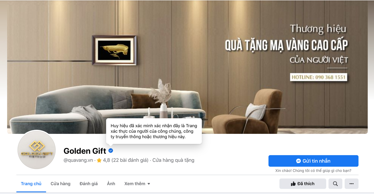 Fanpage của Golden Gift Việt Nam