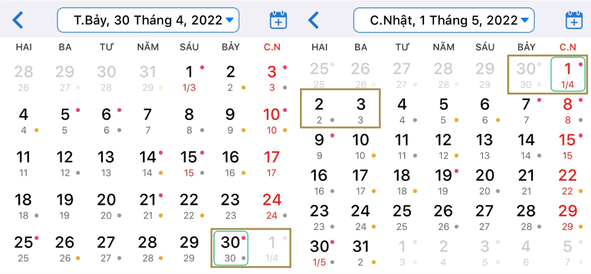 Lịch nghỉ lễ 30/4 và 01/5 năm 2022 🏵️❤️30-4 được nghỉ mấy ngày?