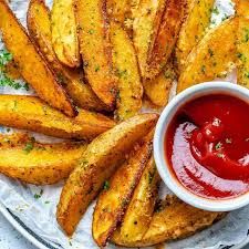 khoai tây tẩm vị cay chiên sẵn