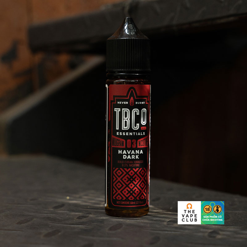 Tinh dầu TBCO E-JUICE Havana Dark Tobacco 60ml