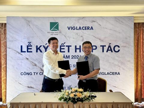 Hội KTS Việt Nam ký kết hợp tác năm 2024 với Công ty CP kinh doanh gạch ốp lát Viglacera