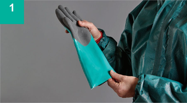 Kiểm tra găng tay một cách kỹ lưỡng trước khi sử dụng