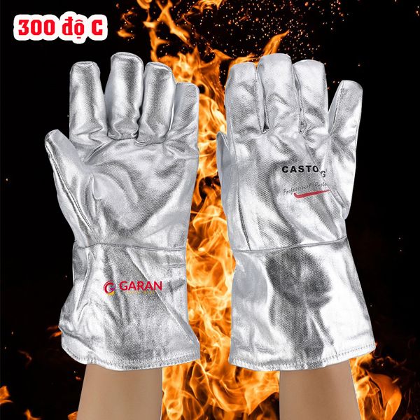 Găng tay bảo hộ chịu nhiệt Castong 300°C dài 34cm