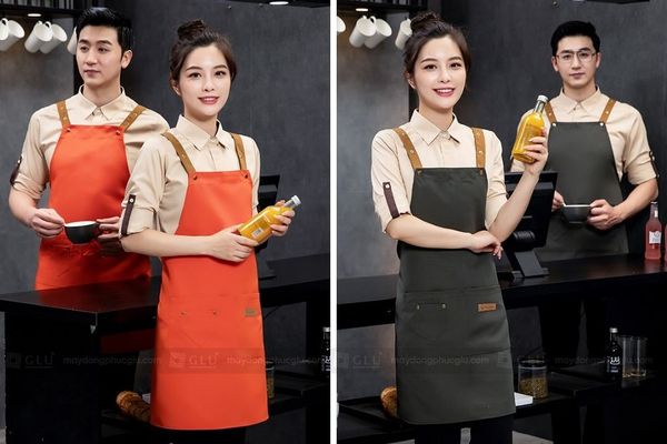 Tạp dề nấu ăn, tạp dề bếp vải canvas