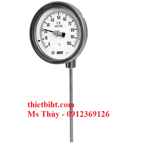 Đồng hồ nhiệt độ chân xoay T190 - Wise Hàn Quốc