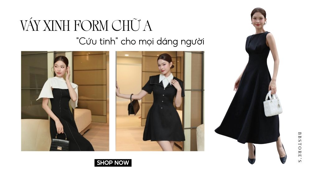Váy xinh form chữ A:
