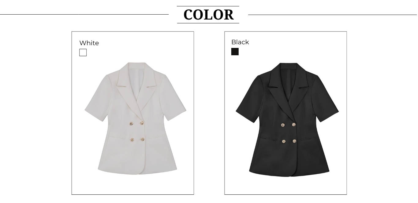 Áo blazer công sở tay ngắn A4517B - Bảng màu