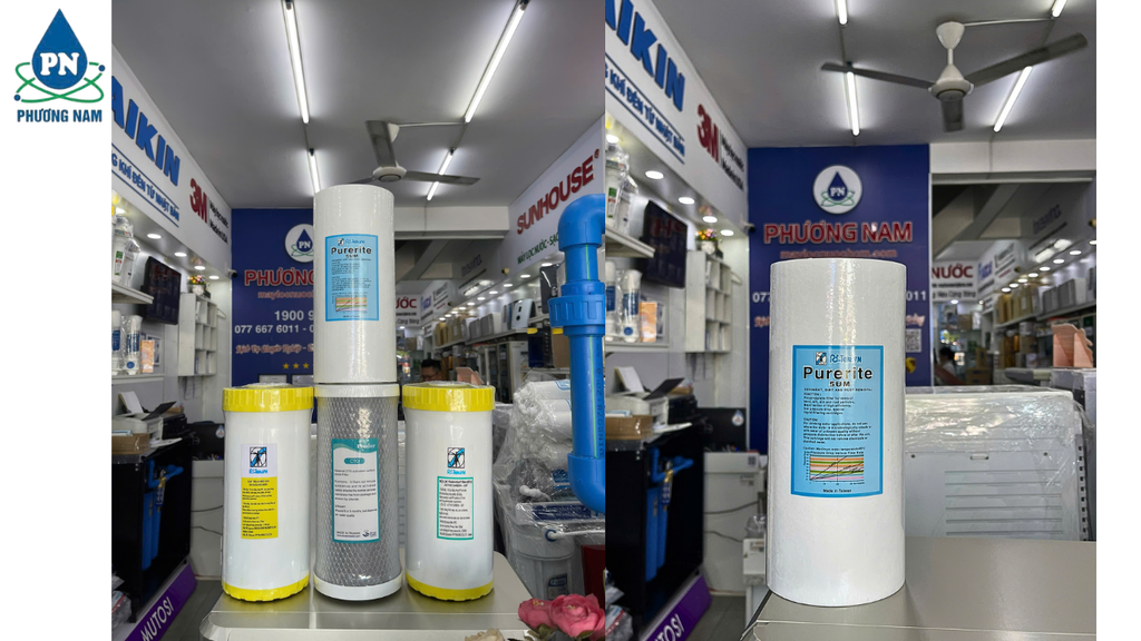 Lõi Lọc Biglue 10inch Funaco Buder PP 5 Micron - Phương Nam Water 1