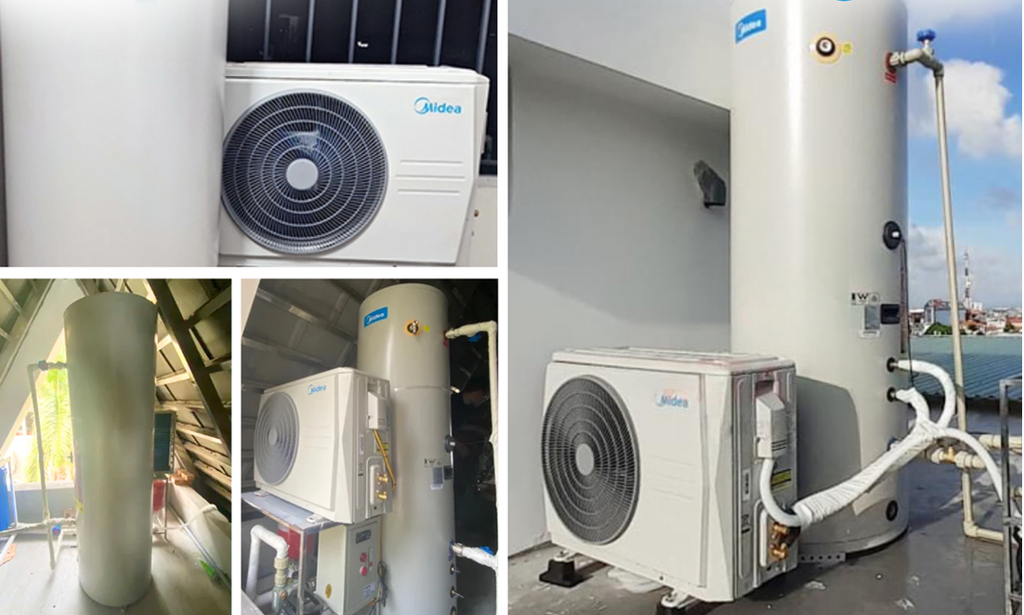 Bơm Nhiệt Midea MHW-F30WN1E +MT-300R30 - Phương Nam Water 1