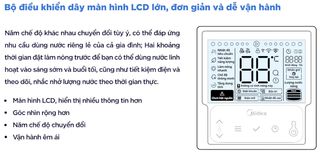 Bơm Nhiệt Midea MHW-F30WN1E +MT-300R30 - Phương Nam Water 3