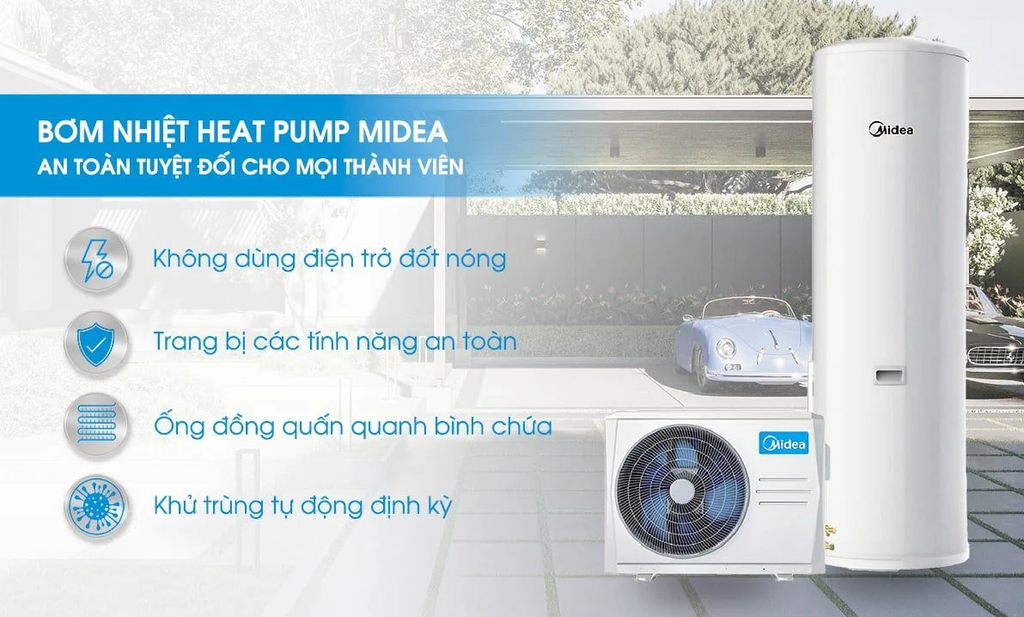 Bơm Nhiệt Midea MHW-F30WN1E +MT-300R30 - Phương Nam Water 4