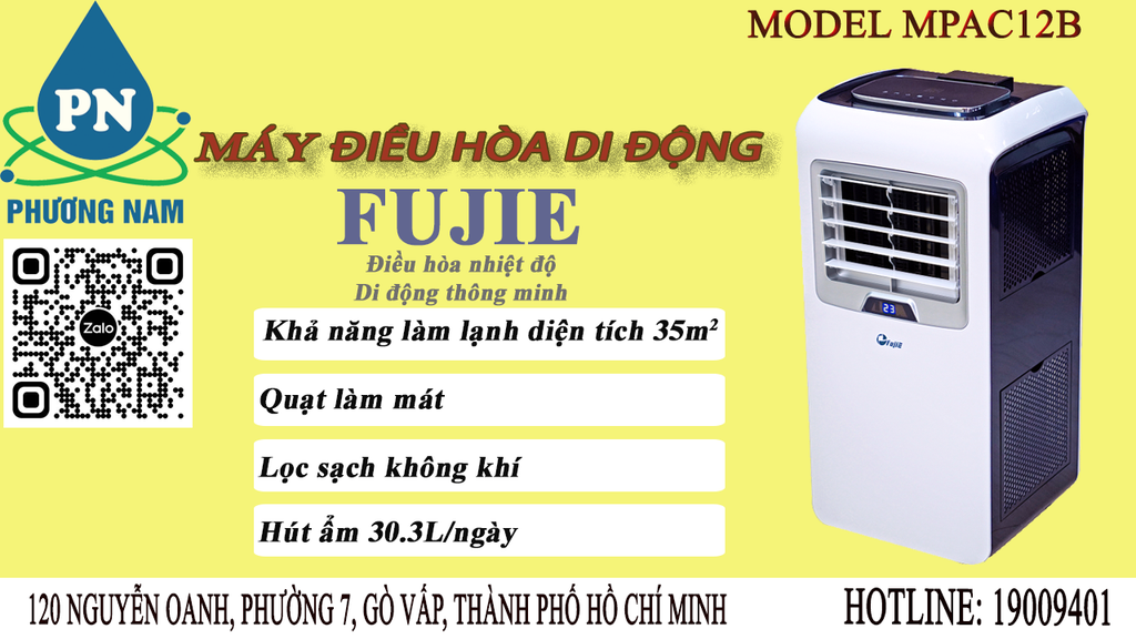 Máy Lạnh Di Động FujiE MPAC12B