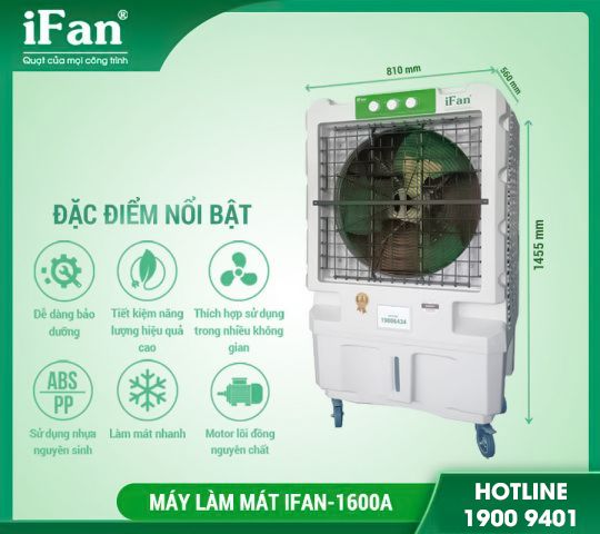 Quạt Hơi Nước IFAN - 1600A - Phương Nam Water 4