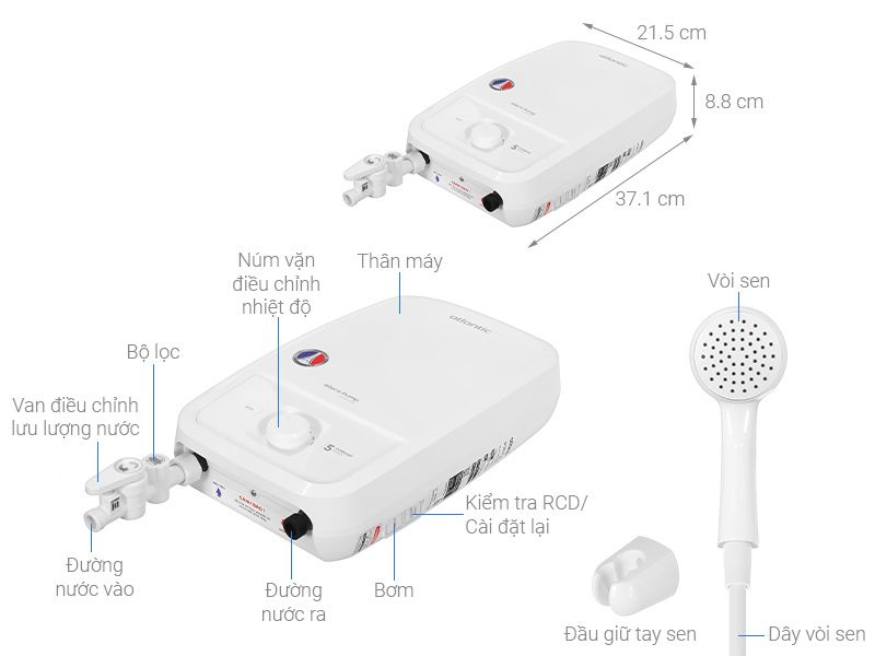 Máy nước nóng trực tiếp vs gián tiếp - Phương Nam Water