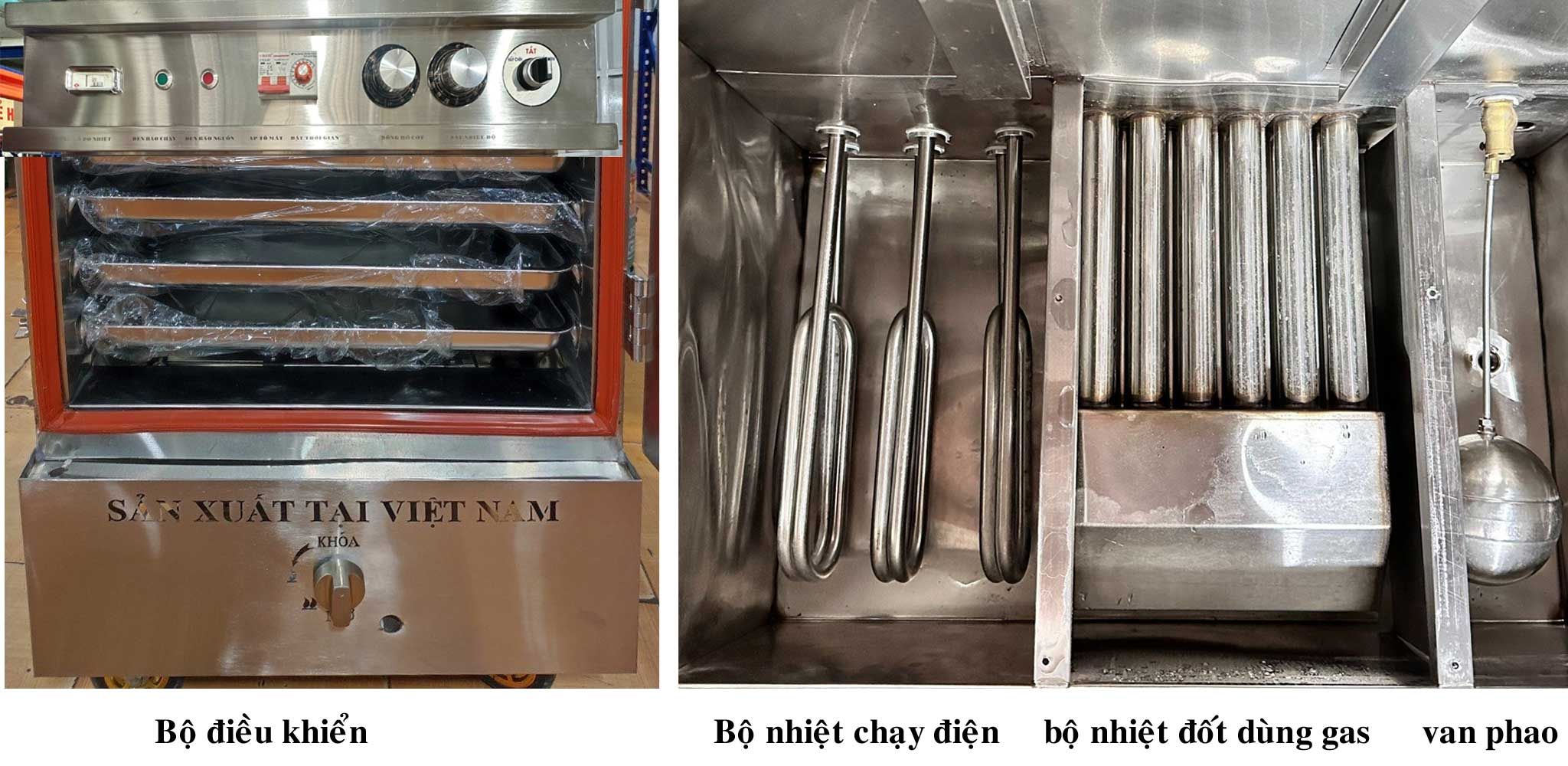 Bộ đốt và bảng điều khiển tủ nấu cơm Quang Trung