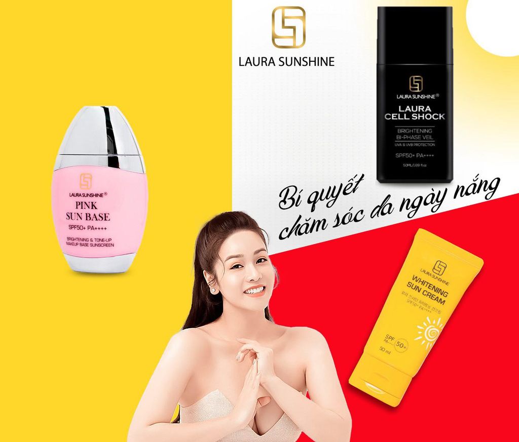 Bộ 3 kem chống nắng nhà Laura Sunshine ☀
