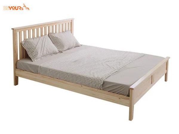 Giường ngủ gỗ tự nhiên có chân