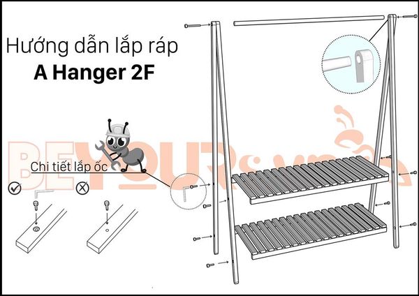 hướng dẫn lắp ráp a hanger 2f